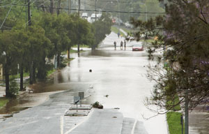 flooded street